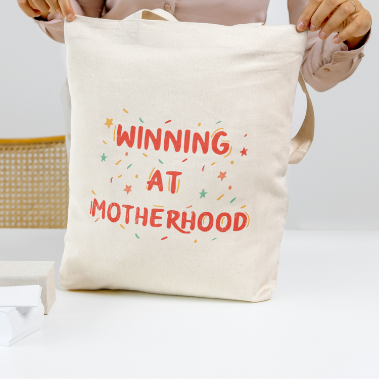 Winning at Motherhood - Stylish & Sturdy Tote Bag