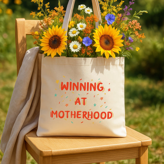 Winning at Motherhood - Stylish & Sturdy Tote Bag